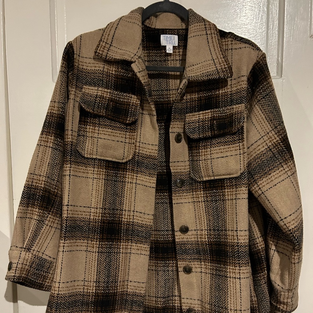 Time & Tru Plaid Jacket